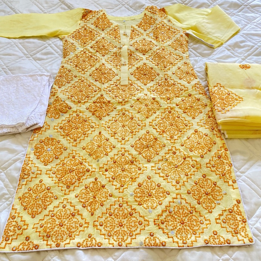 Beautiful Color Full Body Embroidered Cotton Salwar Kameez Suits, Women …